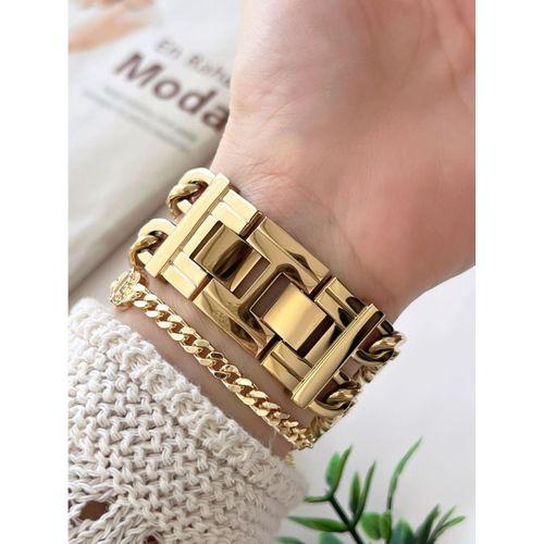 Ferrucci Kadın Kol Saati+Bileklik Özel Seri Çelik Kordon Kararma Renk Atma Yapmaz VS.BLKT.0735