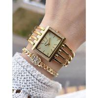 Ferrucci Kaburga Tasarım 2 Yıl Garantili 3 Atm Suya Dayanıklı Kadın Kol Saati+Bileklik FC.L11441.2