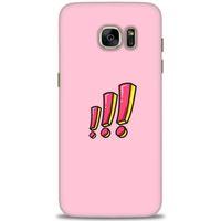 Samsung Galaxy S7 Edge Kılıf HD Baskılı Kılıf - Ünlem + Tam Ekran Koruyucu