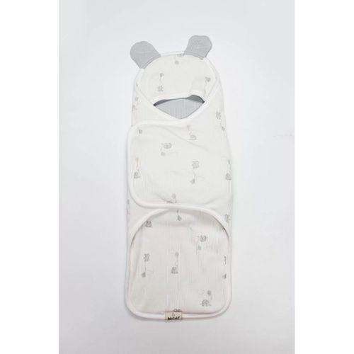 Flying Elephant Organik Bel Destekli Kundak 75102 Ekru Gri
