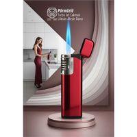 Pürmüzlü Torch Çakmak: Rüzgara Dirençli Turbo Jet Alev & Lüks Tasarım Mutfak Çakmağı