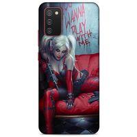Samsung Galaxy A02s Uyumlu Kılıf Harley Quinn (22) Tam Koruma Kılıfı Kırmızımsı kahverengi
