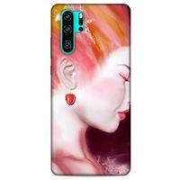 Huawei P30 Pro Uyumlu Kılıf Pembe Delisi (26) Tpu Silikon Kılıf Kiraz