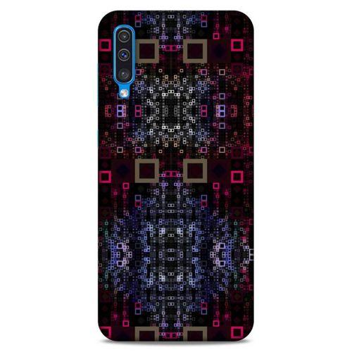 Lopard Samsung Galaxy A30s Uyumlu Kılıf PiXel (18) Telefon Kılıfları Siyah Kırmızı
