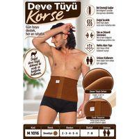 Deve Tüyü Renk Orlon Korse – Unisex Bel ve Karın Destek Korsesi – M 1016 - Rylks