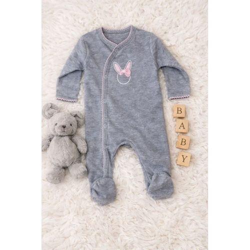 Sevimli Tavşan Desenli Kız Bebek 4’lü Tulum Seti