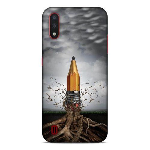 Lopard Samsung Galaxy A01 Uyumlu Kılıf Manipülasyon ☻ (50) Shockproof Kılıf Desenli