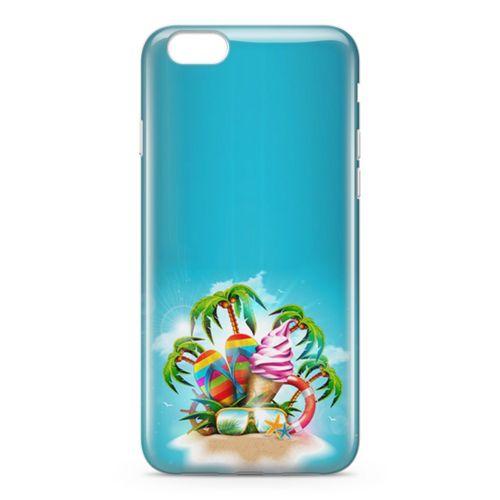 Apple iPhone 6 Plus - 6S Plus Kılıf Terlik Gözlük Dondurma Arka Kapak Koruma Desenli Full Koruyucu