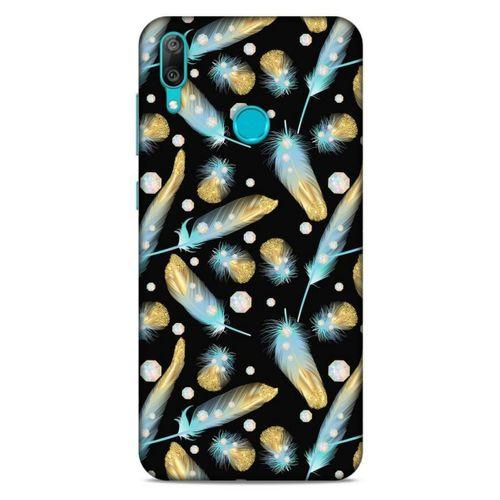 Huawei Y7 Prime 2019 Kılıf Desenli Özel Seri Tüyler (26) Tpu Silikon Kılıf