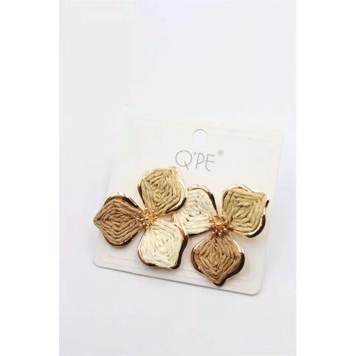 Hasır Çiçek Küpe - ÇOK RENKLİ