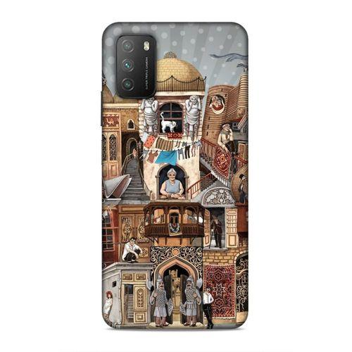 Xiaomi Poco M3 Uyumlu Kılıf Azarbaijan (49) Ultra Silikon Kılıf Şehir Simgeleri