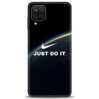 Samsung Galaxy A12 Kılıf HD Baskılı Kılıf - Nike Dünya + Tam Ekran Koruyucu