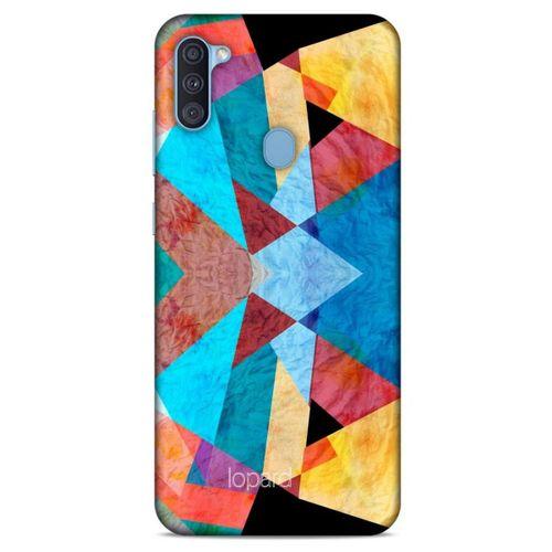 Samsung Galaxy A11 Kılıf Pastel Renkler (25) Antişok Kapak Mavi Sarı