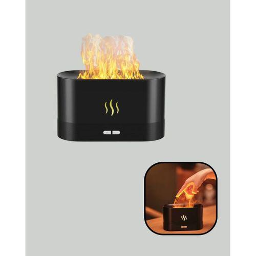 Aromatik Oda Kokusu Difüzörü Alev Tasarımlı Led Işıklı Nemlendirici