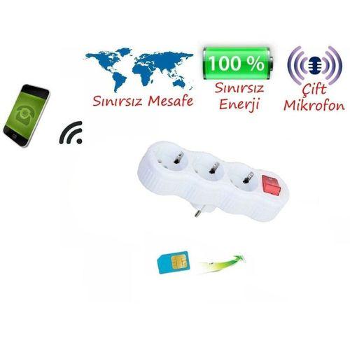 Kablosuz 3 lü Priz Ortam Ses Dinleme Cihazı