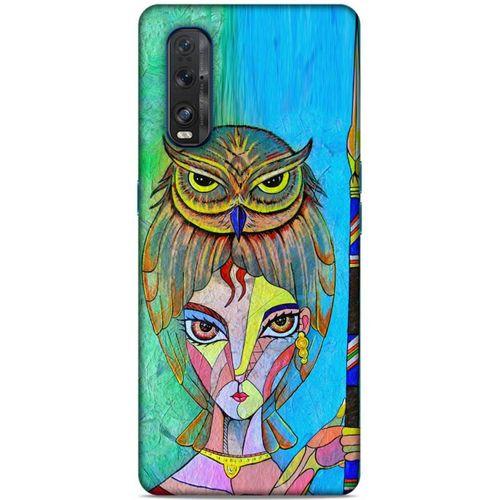 Lopard Oppo Find X2 Uyumlu Kılıf Sürreal Yüzler ♀ (39) Liquid Crystal Kılıf Baskılı