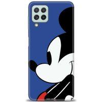Samsung Galaxy M32 Kılıf HD Baskılı Kılıf - Micky Mouse + Tam Ekran Koruyucu