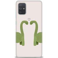 Samsung Galaxy A71 Kılıf HD Baskılı Kılıf - Dinazor Aşkı + Tam Ekran Koruyucu