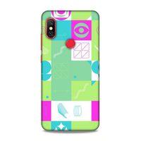 Xiaomi Mi A2 Lite Uyumlu Kılıf Insomnia (30) Silicone Case Pembe Yeşil