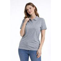 Pike Kumaş Düğmeli Yaka Regular Rahat Günlük Kısa Kol Tişört T-shirt - Gri