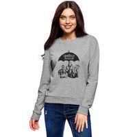 The Umbrella Academy Umbrella Coffee Baskılı Gri Kadın Sweatshirt
