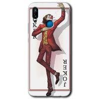 MRCİLETİSİM Huawei P20 Lite Kılıf HD Desen Baskılı Arka Kapak + Temperli Cam - Joker İskambil