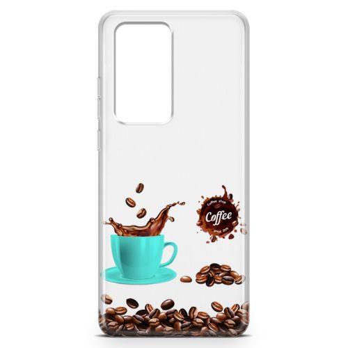Huawei P40 Pro Kılıf Coffe Time Arka Kapak Koruma Desenli Full Koruyucu