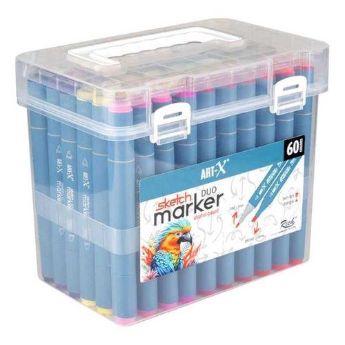 Rich Art-X Sketch Marker Duo 60lı Set 18050