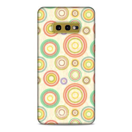 Samsung Galaxy S10e Kılıf Pastel Renkler (29) Arka Koruma Kılıfı Kırmızı Yeşil