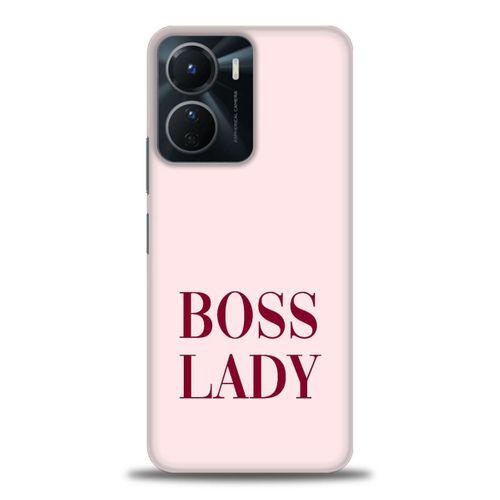 Vivo Y16 Kılıf HD Baskılı Kılıf - Boss Lady + Tam Ekran Koruyucu