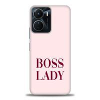 Vivo Y16 Kılıf HD Baskılı Kılıf - Boss Lady + Tam Ekran Koruyucu