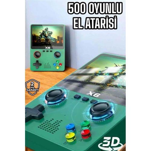 Çocuklara Özel 666 Oyunlu X6 Atari Video İzleme Ve Müzik Dinleme