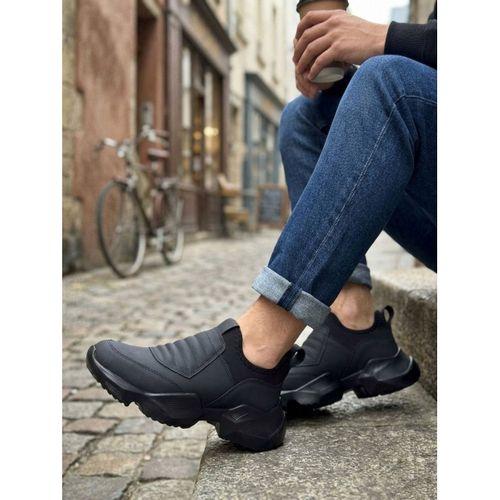 BA0402 Bağcıksız Rahat Yüksek Taban Erkek Spor Yarım Bilek Bot