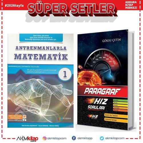 Antrenmanlarla Matematik 1 ve Hız ve Renk Paragraf Soru Bankası 2 Kitap Set