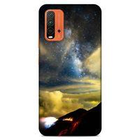 Lopard Xiaomi Redmi Note 9 4g Uyumlu Kılıf Gece'S (17) Tasarım Kılıf Sarı