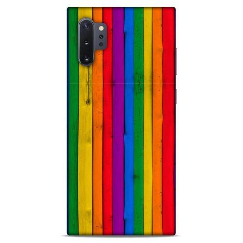 Lopard Samsung Galaxy Note 10 Plus Uyumlu Kılıf Wood'X (24) Darbe Emici Kılıf Desenli