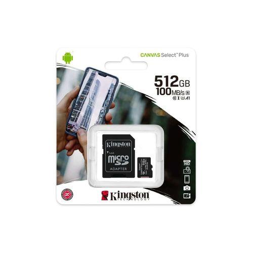 Kingston Sdcs3-1tb 1tb Microsdxc Canvas Select Plus Gen3 150mb-s A1 Card + Adapter Hafıza Kartı