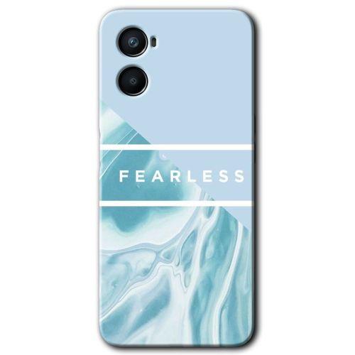 Oppo A96 Kılıf HD Desen Baskılı Arka Kapak + Temperli Cam - Fearless