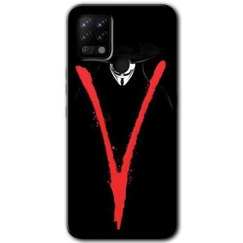 MRCİLETİSİM Tecno Pova Kılıf HD Desen Baskılı Arka Kapak+Temperli Cam - V for