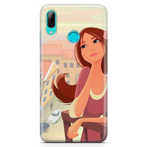 Huawei Y7 2019 Kılıf Balkonda Hayaller Arka Kapak Koruma Desenli Full Koruyucu