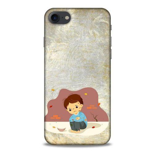 Apple Iphone 8 Kılıf Depresyon (10) Full Koruma Kılıfı Yeşil Turuncu