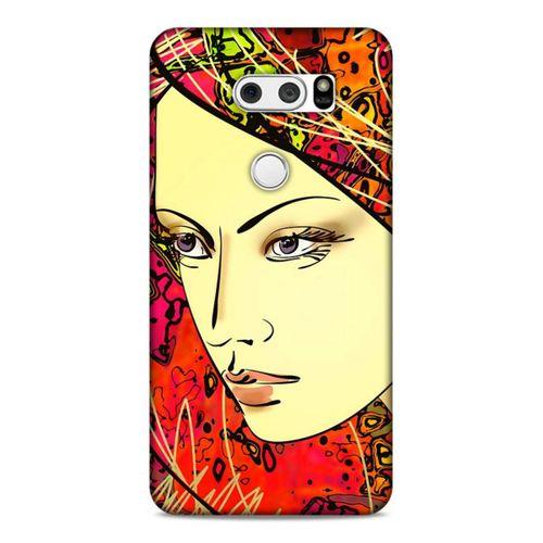 Lopard LG K40S Uyumlu Kılıf Sürreal Yüzler ♀ (31) TPU Kılıf Baskılı