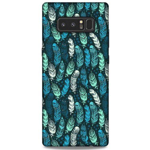 Samsung Galaxy Note 8 Kılıf Desenli Özel Seri Tüyler (46) Core Armor Kılıf
