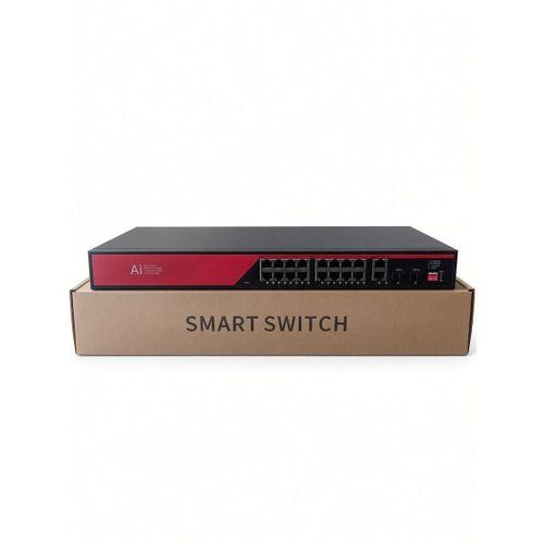 EZCOOL EZ-16PSX-SFP 16 PORT 16FE+2GE+2SFP 240W GİGABİT POE SWİTCH