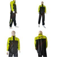 SEVGENT Motosiklet Yağmurluk Alt-Üst Sarı-Siyah 2Xl Beden