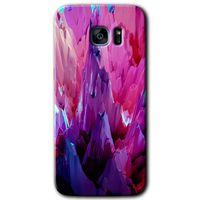 Samsung Galaxy S7 Edge Kılıf HD Desen Baskılı Arka Kapak + Temperli Cam - Abstraction Sharp