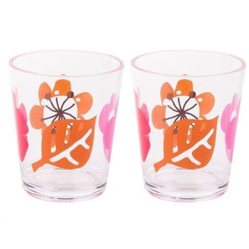 2 Adet Kalemlik Kırmızı Papatya Desenli Ofis Gereci 8X8X9Cm