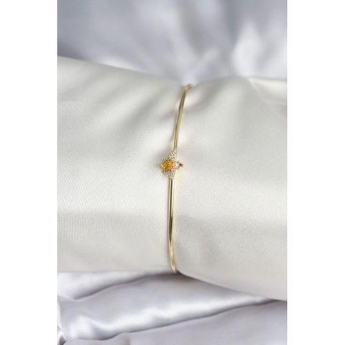 Sinek Figürlü Gold Renk Pirinç Kadın Bileklik