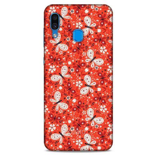 Samsung Galaxy A30 Kılıf Kelebek Etkisi (6) Silikon Kılıf Mavi Yeşil