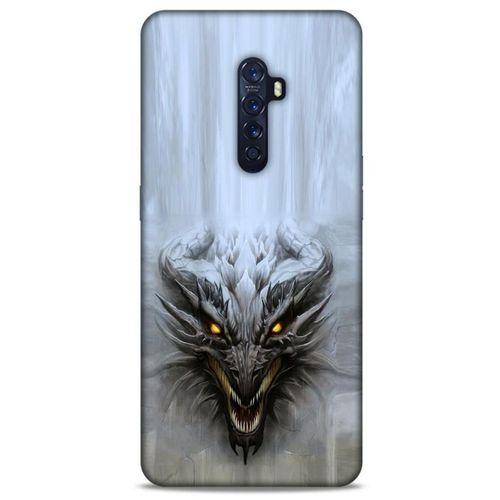 Oppo Reno 2 Kılıf Dragons (11) Tam Koruma Beyaz Ejderha